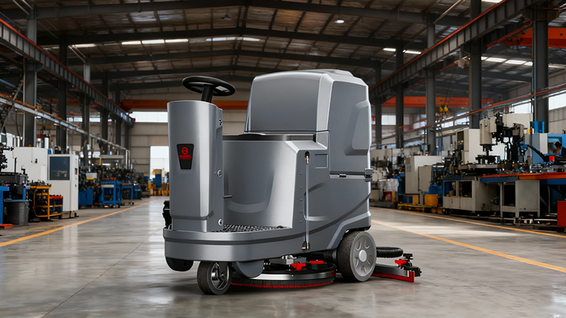 油污克星·碎屑終結者：工業洗地機如何讓機械加工車間清潔效率提升8倍